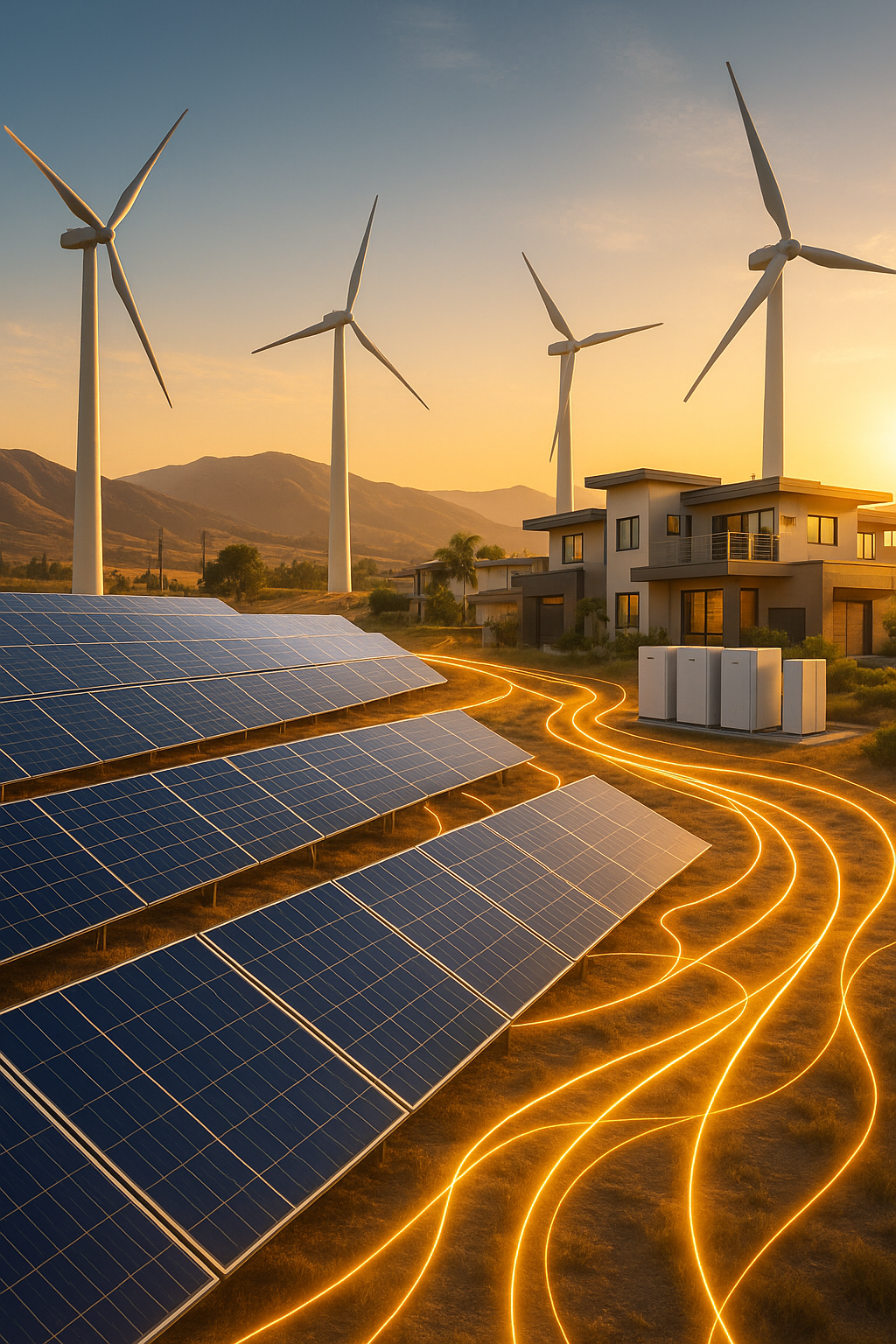 Kalifornische Solar- und Speicherfarm